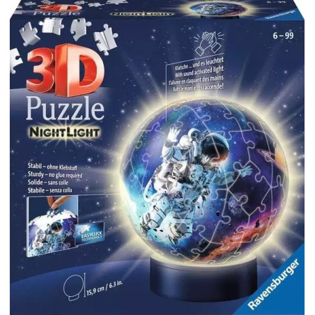 Pussel 3D Lysande astronautkula | HandlaSmidigt.se