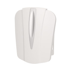 Elektromekanisk tvåtonig ringklocka 8V, vit