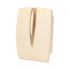 Elektromekanisk tvåtonig ringklocka 8V, beige