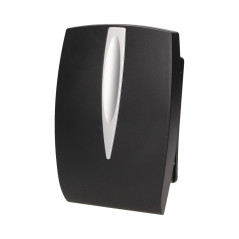 Elektromekanisk tvåtonig ringklocka 8V, svart