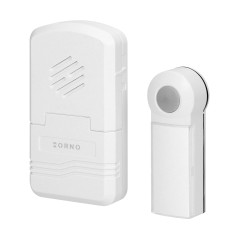 Trådlös ringklocka DISCO DC, batteridriven, inlärningssystem, 1 ljud, 70m