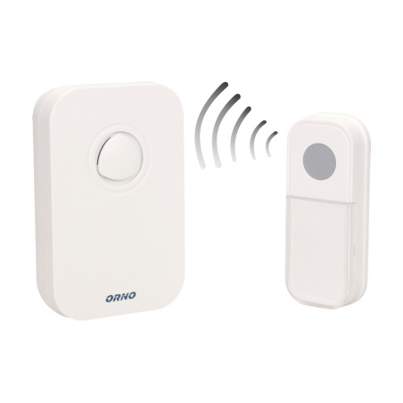 Trådlös ringklocka FADO DC, batteridriven, inlärningssystem, 36 ljud, 100m