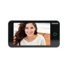 Elektronisk dörrkikare 4', vidvinkelobjektiv, batteridriven, silver