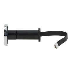 Elektronisk dörrkikare 4', vidvinkelobjektiv, batteridriven, silver