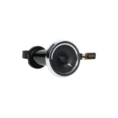 Elektronisk dörrkikare 4', vidvinkelobjektiv, batteridriven, silver