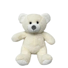 Mascotbjörn Olus, 23 cm, krämig | HandlaSmidigt.se