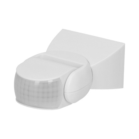 Rörelsesensor 180 grader, vertikal och horisontell justering, IP65, 1200W, vit