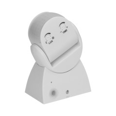 Rörelsesensor 180 grader, vertikal och horisontell justering, IP65, 1200W, vit