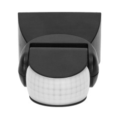 Rörelsesensor 180 grader, vertikal och horisontell justering, IP65, 1200W, svart