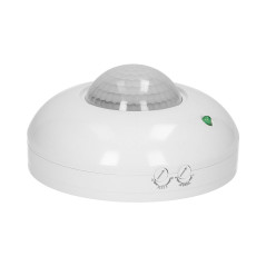 Rörelsesensor 360 grader, IP20, 1200W, vit