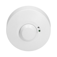 Mikrovågsrörelsesensor med skydd, 360 grader. IP20, 1200W, ytmontage