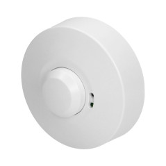 Mikrovågsrörelsesensor med skydd, 360 grader. IP20, 1200W, ytmontage