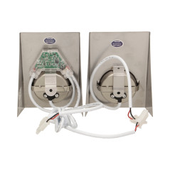 LED-under skåpsbelysningsset 2,5W, 180lm, 4000K, med beröringsfri strömbrytare, INOX