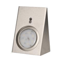 LED-under skåpsbelysningsset 2,5W, 180lm, 4000K, med beröringsfri strömbrytare, INOX