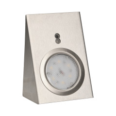 LED-under skåpsbelysningsset 2,5W, 180lm, 4000K, med beröringsfri strömbrytare, INOX