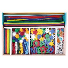 Handarbetsset med 400 delar, blå