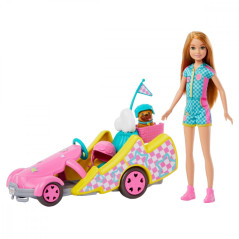 Barbie-dockan Stacie och filmfordonet go-kart | HandlaSmidigt.se