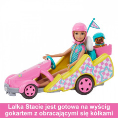 Barbie-dockan Stacie och filmfordonet go-kart | HandlaSmidigt.se