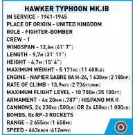Klocki hawker typhoon mk.1b