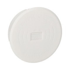 Trådlös induktionsladdare med extra USB-port, vit.