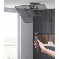 Elektriskt takfäste för TV för lutande väggar 32'-70' upp till 35 kg med fjärrkontroll Maclean MC-880 max VESA 600x411.