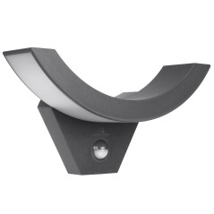 LED-lampa med rörelsesensor från Maclean, infraröd rörelsesensor, grå färg, 10W, IP54, 800lm, MCE290 GR