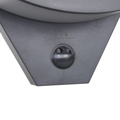 LED-lampa med rörelsesensor från Maclean, infraröd rörelsesensor, grå färg, 10W, IP54, 800lm, MCE290 GR