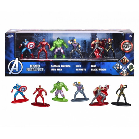 Metallfigurer Avengers 6-pack 4 cm | HandlaSmidigt.se