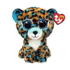 Maskot i form av en blå kobolt leopard på 15 cm | HandlaSmidigt.se