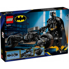 Leksaker superhjältar 76273 Batman-figur att bygga och Batcykeln