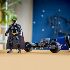 Leksaker superhjältar 76273 Batman-figur att bygga och Batcykeln