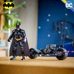 Leksaker superhjältar 76273 Batman-figur att bygga och Batcykeln