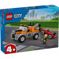 Klocki city 60435 samochód pomocy drogowej i naprawa sportowego auta