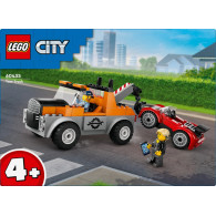 Klocki city 60435 samochód pomocy drogowej i naprawa sportowego auta