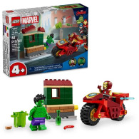 Klocki marvel super heroes 76287 iron man z motocyklem i hulk