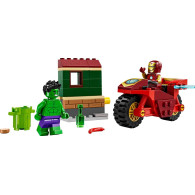 Klocki marvel super heroes 76287 iron man z motocyklem i hulk