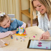 Klocki koci domek gabi 10795 prace ręczne z tekturzątkiem