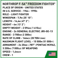 Klocki northrop f-5a freedom fighter