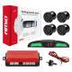 Zestaw czujników parkowania cofania led cob 4 sensory czarne amio-02281