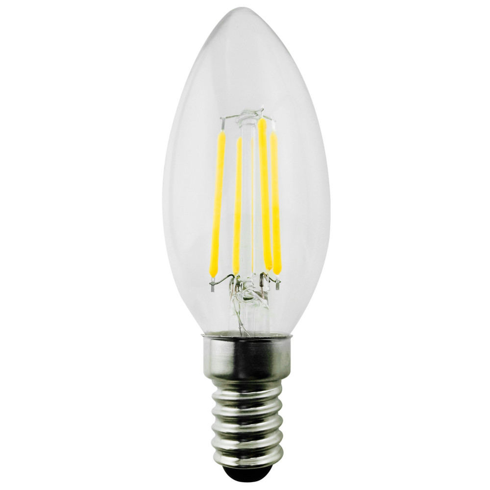 Glödlampa Maclean, LED-filament E14, 6W, 230V, varmvit 3000K, 806lm, Retro Edison dekorativt ljus C35, MCE286 Glödlampa Maclean, LED-filament E14, 6W, 230V, varmvit 3000K, 806lm, Retro Edison dekorativt ljus C35, MCE286