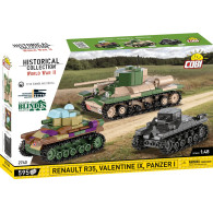 Klocki renault r35 - valentine ix - panzer i