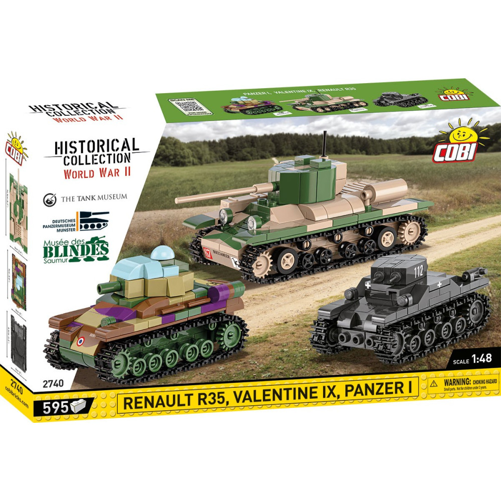 Klocki renault r35 - valentine ix - panzer i