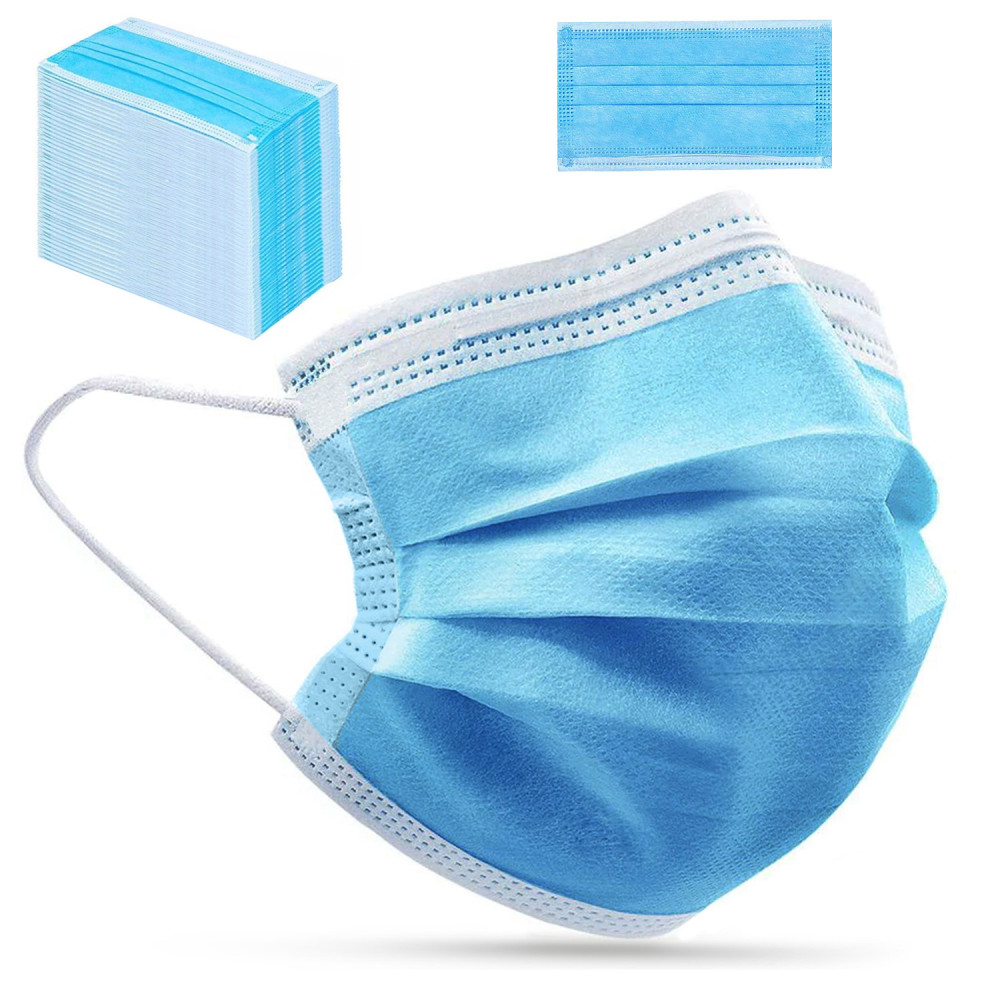Engångsmask FFP2 - set med 50 stycken - blå färg 50 stycken ansiktsmasker för personligt skydd Promedix PR-205