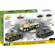 Klocki renault r35 - valentine ix - panzer i