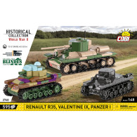 Klocki renault r35 - valentine ix - panzer i