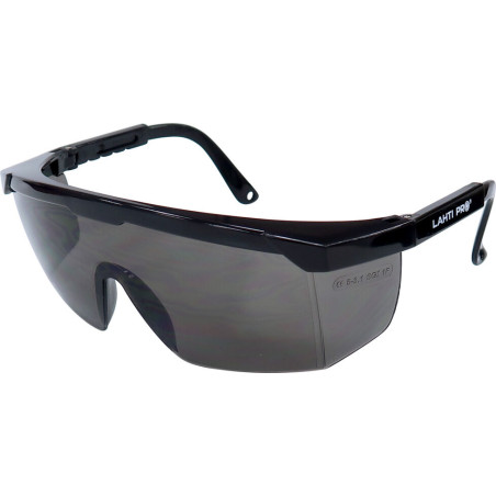 Skyddsglasögon grå justerbar, mekaniskt motstånd 'f', CE, Lahti