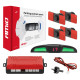 Zestaw czujników parkowania cofania led cob 4 sensory czarne wewnętrzne 16,5 mm amio-02285