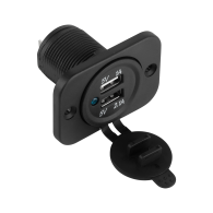 Ładowarka samochodowa 2xUSB do montażu 3100 mA Homologacja E24