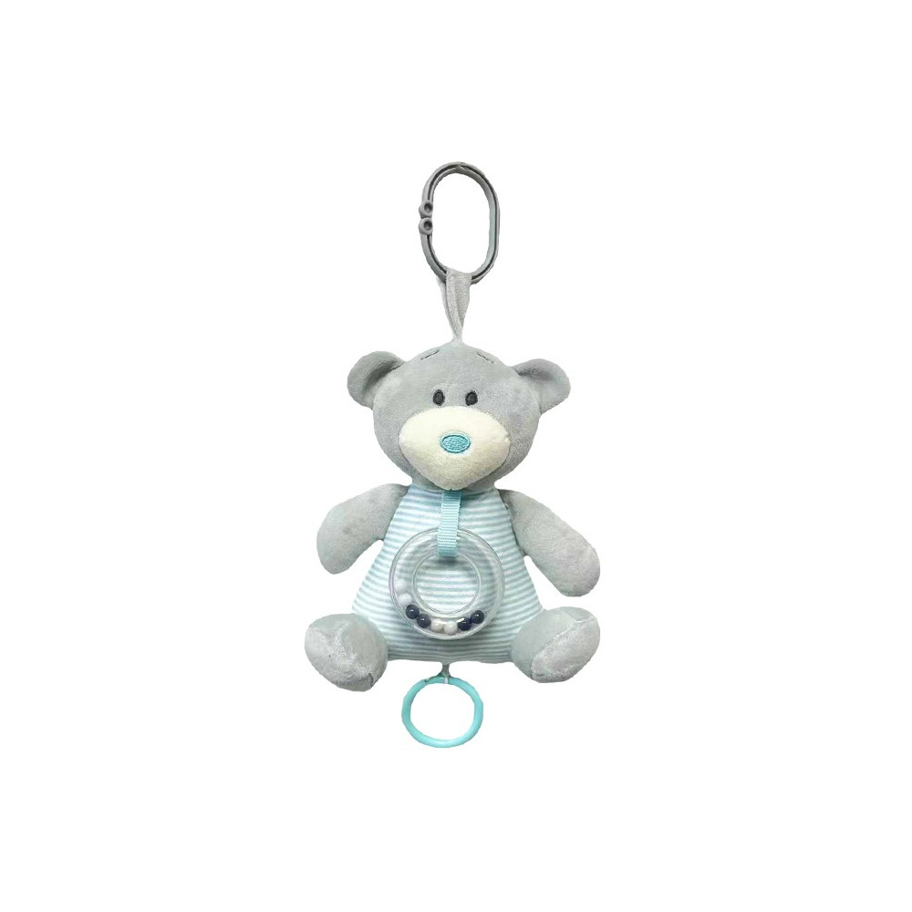 Pozytywka miś niebiesko-kremowy 18 cm Pozytywka miś niebiesko-kremowy 18 cm