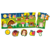 Układanka carotina baby puzzle panorama - las